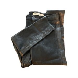 BLACK GAP PLEATHER Women’s PANTS